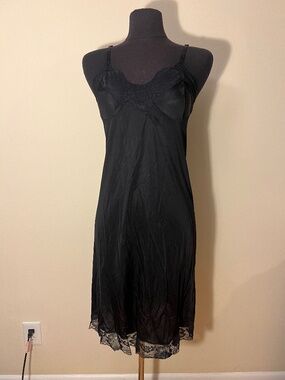 Kayser Black Slip Midi Dress 36T